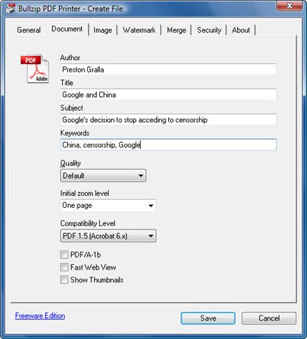 free download pdf creator printer