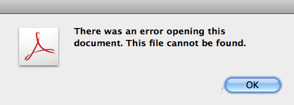 cannot open pdf files on mac
