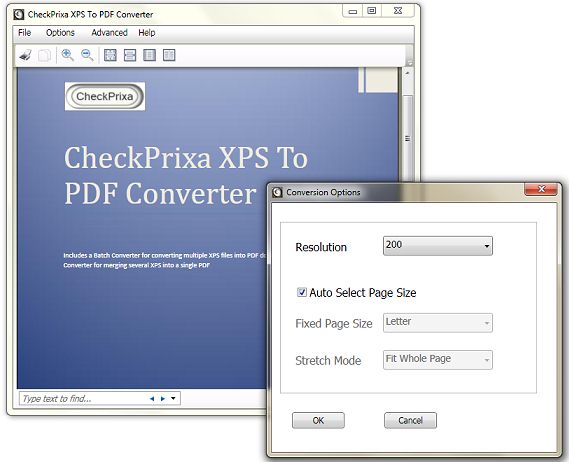 convert xps to pdf windows