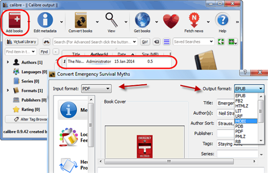 best mobi to pdf converter windows