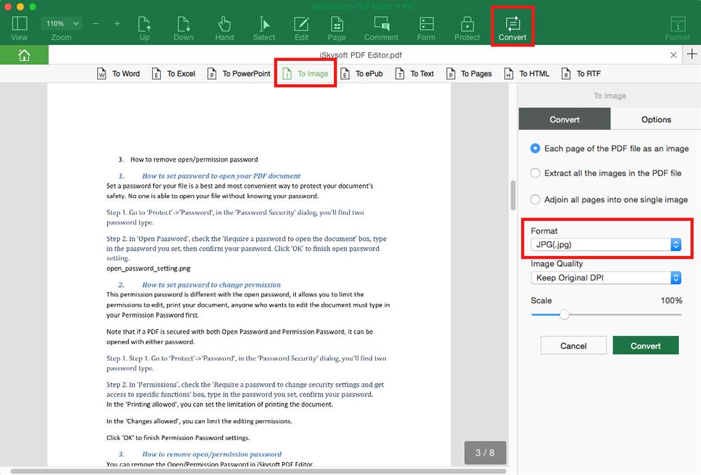 how to change pdf to jpg on mac