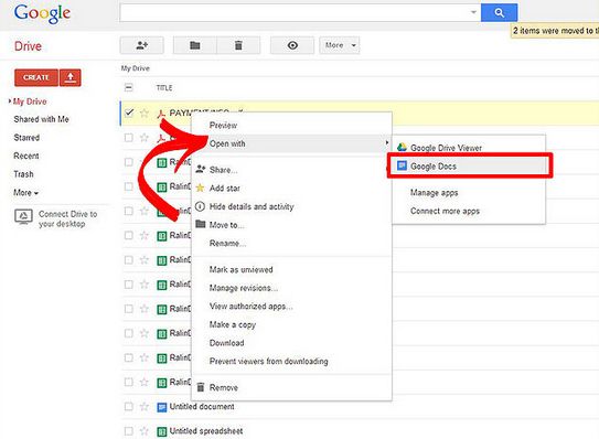 how to download a template to google docs