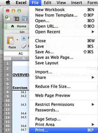 xslx files not printing on excel for mac 2011