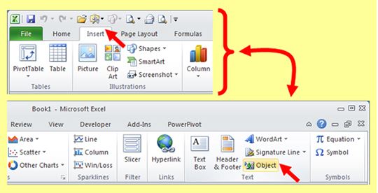 insert pdf into excel 365