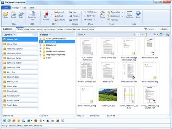 Personal document filing software – Surfeaker