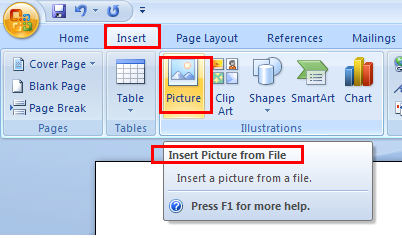 converting jpg to insert into word