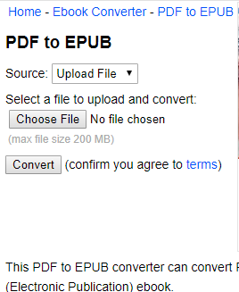 free pdf to epub online
