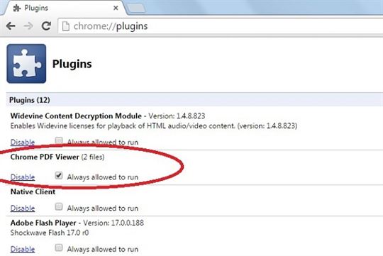acrobat pdf browser plugin chrome