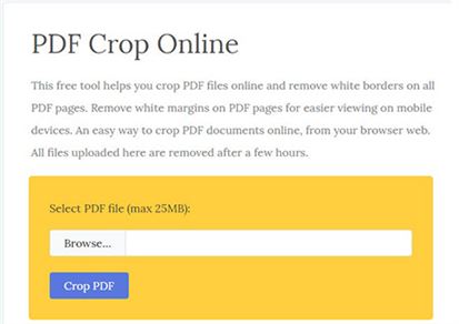 crop pdf online