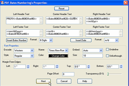 pdfpen pro bates numbering