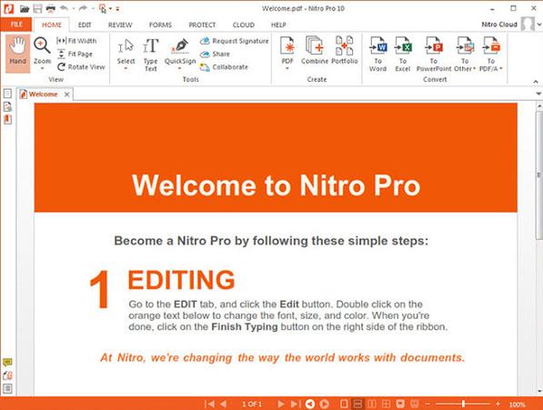 best pdf editor nitro