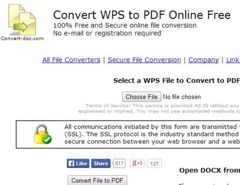 Wps To Pdf Converter Online