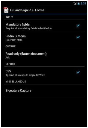 sign PDF forms on Android