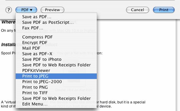 how to convert pdf to jpg on macbook air