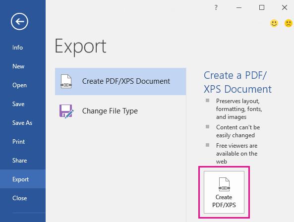 make word to pdf in word 2013